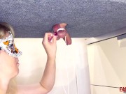 Mistress tied weights to the balls of her EasyCBTGirl 4/16