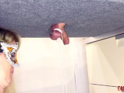 Mistress tied weights to the balls of her EasyCBTGirl 5/16