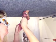 Mistress tied weights to the balls of her EasyCBTGirl 8/16