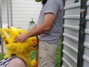 Outdoor Kitty Blowjob 3/16