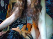 Mega Hirsute Hairy Pussy Bush Vulva FACESITTING Camgirl Can show Model Test Tryout Sitting on Face 4/16