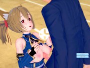 【エロゲーコイカツ！】ソードアートオンライン(SAO) 綾野珪子(シリカ)3DCG巨乳アニメ動画[Hentai Game Koikatsu! Ayano Keiko(Anime 3DCG Video) 8/16
