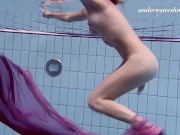 Poolside and underwater naked teenie Ala 5/16