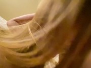 My boyfriend got me fucked in bed and cum on tits 3/16