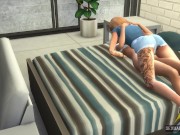 Two Skinny Lesbians Have Rough Sex With Each Other In Bed - Sexual Hot Animations 2/16