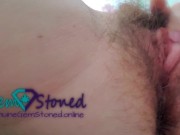 Bushy Brunette Amateur Fingers Hairy Pussy 6/16