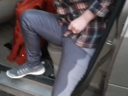 ⭐ Girl Pissing Her Grey Jeans 5 Times! Jeans Wetting Compilation! 3/16