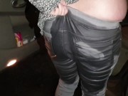 ⭐ Girl Pissing Her Grey Jeans 5 Times! Jeans Wetting Compilation! 4/16