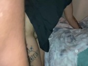 Caught my neighbors wifey in the trap house nailed her with a creampie  7/16