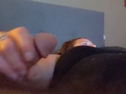 Bbw wifey gives husband handjob while he smells her feet 14/16