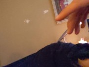 Bbw wifey gives husband handjob while he smells her feet 6/16