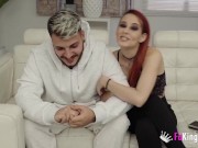 Hache couldn't believe it! Watching his prude girlfriend being fucked by a big and black cock! 2/16