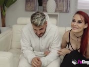 Hache couldn't believe it! Watching his prude girlfriend being fucked by a big and black cock! 4/16