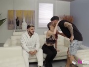 Hache couldn't believe it! Watching his prude girlfriend being fucked by a big and black cock! 6/16