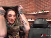 Sully Savage gets a new UV tattoo on her forehead 1/16