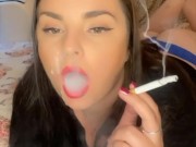Smoking Blowjob Red Lipstick NSFW OnlyFans Teaser 16/16