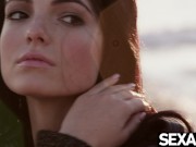 Watch this erotic brunette beauty's hot solo masturbation session 2/16