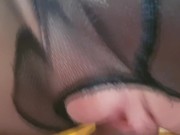 Hard FUCK in Torn Pantyhose from a Neighbor | PussyKageLove 14/16