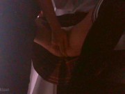 Amateur teacher and school girl fucking after school On table She loves when I fingering her pussy 9/16