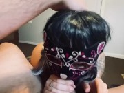 Smoking wife shows off Halloween costume 2/16