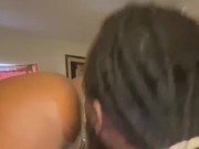 EATING PUSSY SO GOOD ALMOST LICKED BIG BOOTY EBONY ASS!!!! 10/16