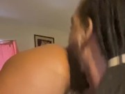 EATING PUSSY SO GOOD ALMOST LICKED BIG BOOTY EBONY ASS!!!! 15/16