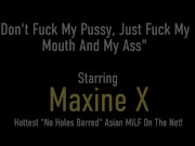 No Vaginal Today! MASSIVE Meat Ass Fucks Cambodian Cougar Maxine X! 1/16