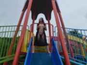 【人妻の露出散歩】雨の公園で全裸で散歩オナニー【前編】 10/16