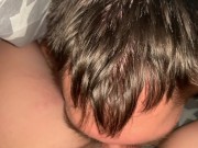 Cumming in my panties and pull them up. Teen fuck at night after blowjob 8/16