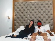 Shameless Muslim Teen slut in hijab Smoking and Sucking cock  9/16