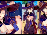 【エロゲーコイカツ！】原神 モナ3DCG巨乳アニメ動画[Hentai Game Koikatsu! Genshin Mona (Anime 3DCG Video)] 15/16