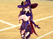 【エロゲーコイカツ！】原神 モナ3DCG巨乳アニメ動画[Hentai Game Koikatsu! Genshin Mona (Anime 3DCG Video)] 3/16