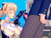 【エロゲーコイカツ！】原神 ジン・グンヒルド3DCG巨乳アニメ動画[Hentai Game Koikatsu! Genshin Jean(Anime 3DCG Video)] 5/16