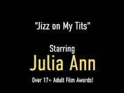 Big Boobed MILF Julia Ann Rubs Her Tits On A Lucky Face And Gets Jizzed On! 1/16