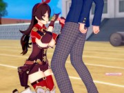 【エロゲーコイカツ！】原神 アンバー3DCG巨乳アニメ動画[Hentai Game Koikatsu! Genshin Amber (Anime 3DCG Video)] 4/16