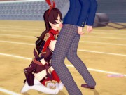 【エロゲーコイカツ！】原神 アンバー3DCG巨乳アニメ動画[Hentai Game Koikatsu! Genshin Amber (Anime 3DCG Video)] 6/16