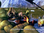 Female knight lose to monster ork - episode.14 12/16