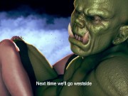 Female knight lose to monster ork - episode.14 15/16