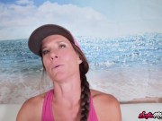 Kinky Cougar Jerks Off Lucky Dudes Dick 1/16