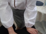 The HOT blonde schoolgirl did not pass the exam! I took her PUSSY! 2/16