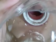 【ASMR】(IV)素人娘が全裸でお風呂場でお茶を飲むだけの動画【裏垢女子／絶滅黒髪系】 11/16