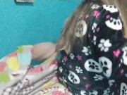 I fuck my sister in law in pajamas when we are home alone 2/16