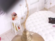 Slim4k - Blond-haired teen with small tits endures rough double penetration in an MMF 1/16