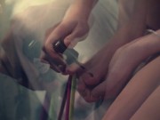 Footjob and sucked until he came in my mouth 3/16