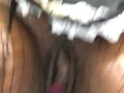 Fat pussy rides dildo until she squirts  13/16