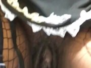 Fat pussy rides dildo until she squirts  15/16