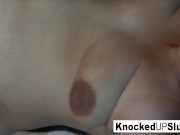 Sexy knocked up brunette slut takes a load 14/16