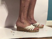 Sexy Milf With Pedicured Toes CRUSHES Tiny Shrunken Men with her FEET! 4/16