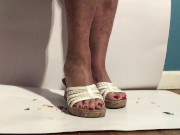 Sexy Milf With Pedicured Toes CRUSHES Tiny Shrunken Men with her FEET! 8/16