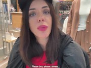 A blow job for dress right in a fitting room 1/16